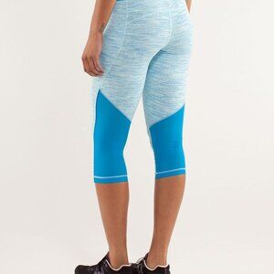 Lululemon Beach Runner Crop Wee Are From Space Aquamarine Size 6